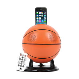 amethystx 5籃球蘋果音響iphone底座充電無線藍牙音箱音箱電腦低音炮 橘黃色 5 5c 5s轉接頭版音箱產品圖片1 it168