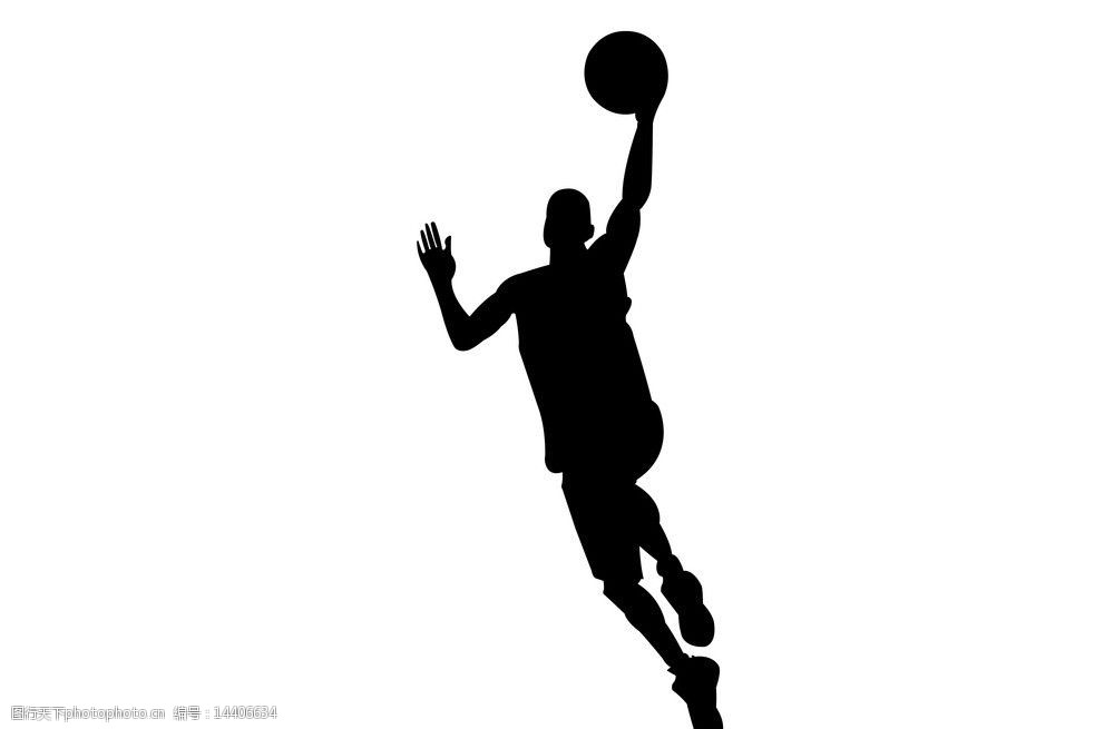 籃球運動剪影圖片