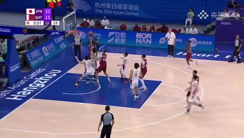 杭州亞運會籃球男子d組預賽 日本vs卡塔爾 第二節